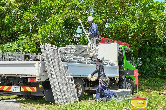 現場到着～積み下ろし